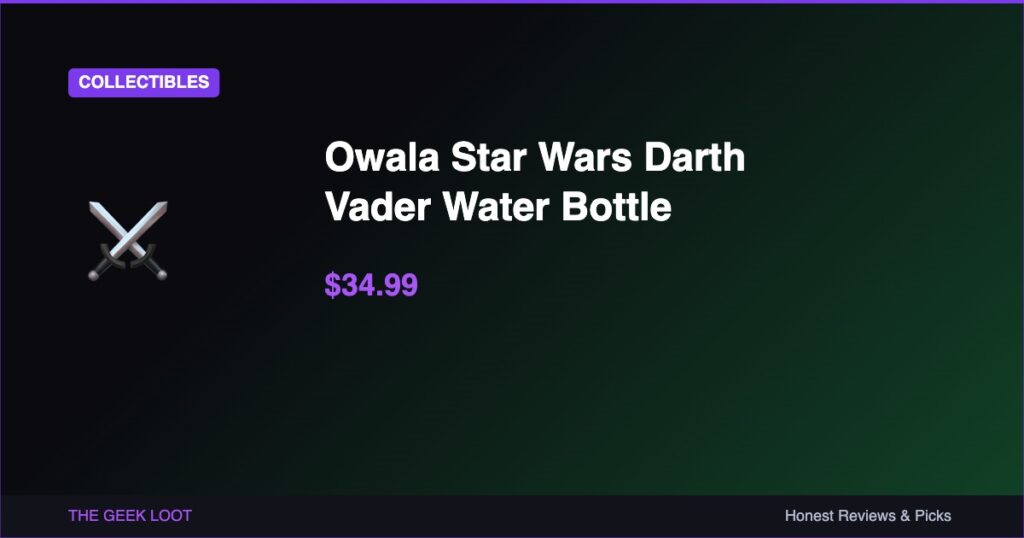 Owala Star Wars Darth Vader Water Bottle